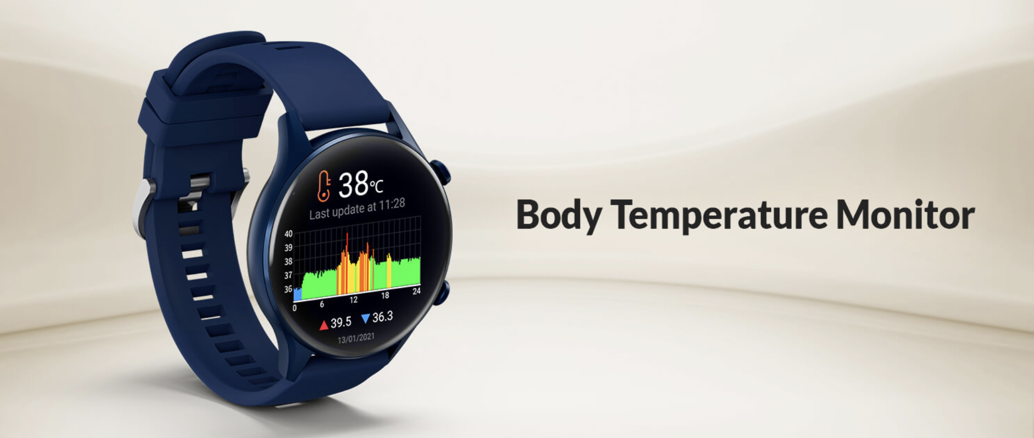 Titan Smart Pro Smartwatch With Body Temperature Monitoring Moreynchi