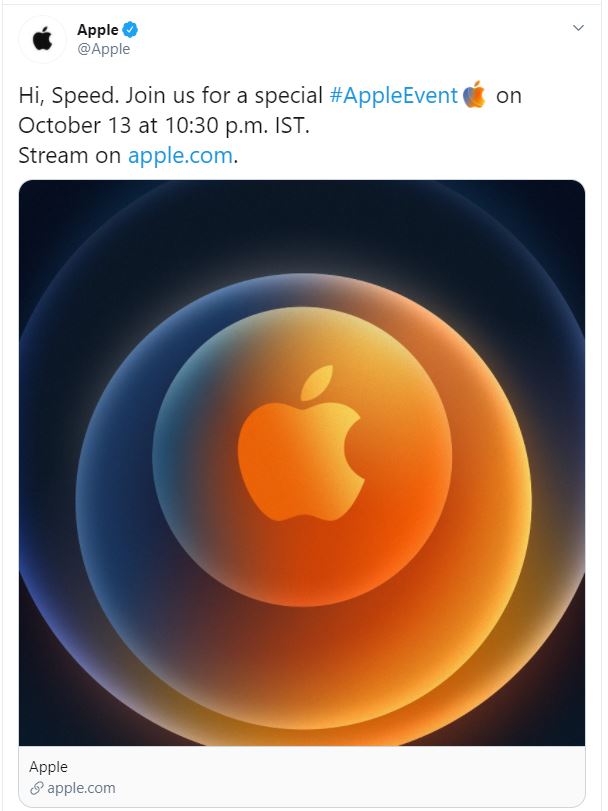 Official Announcement Of Apple's Oct2020 Event Moreynchi