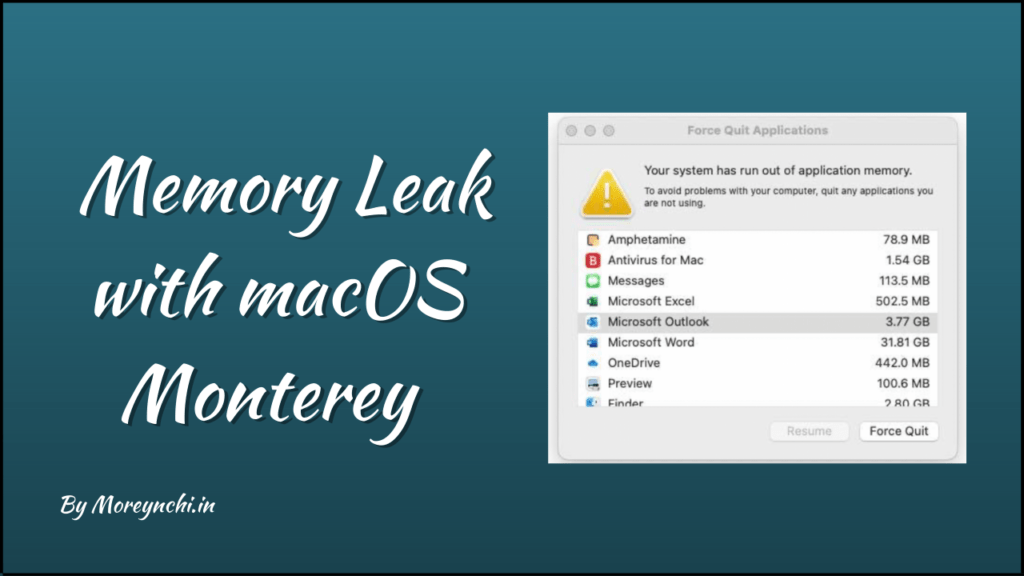 Memory Leak with macOS Monterey